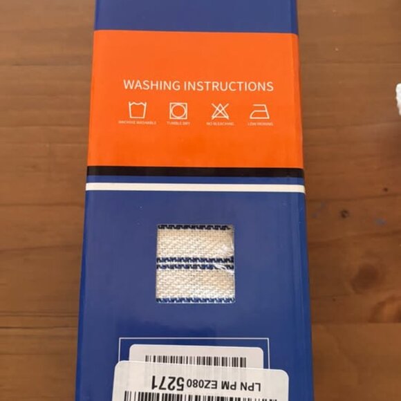 Throw Pillow Covers 20x20 Set of 2 Striped Pillow Covers with Fringe Chic - Picture 7 of 7